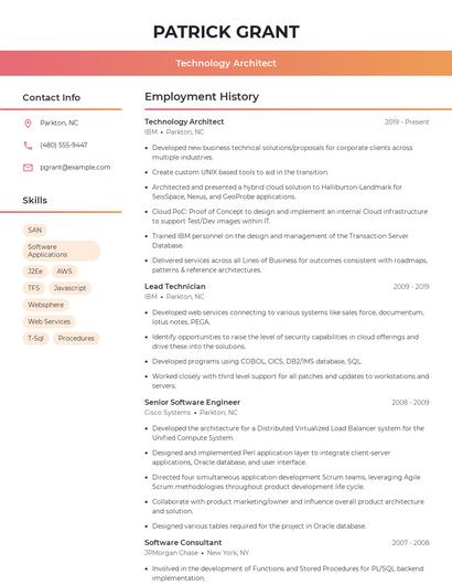 Resume example 3