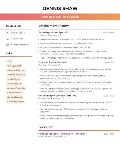 Resume example 3