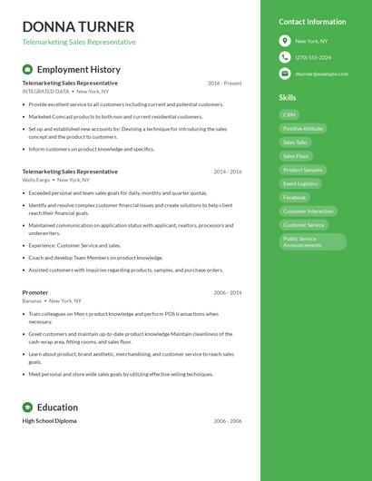 Resume example 4