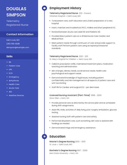 Resume example 4