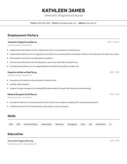 Resume example 2