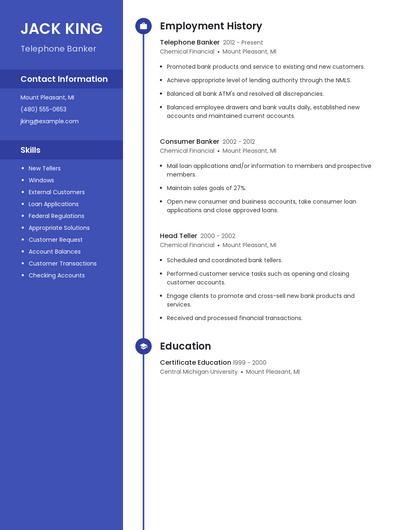 Resume example 5