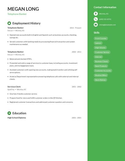 Resume example 4
