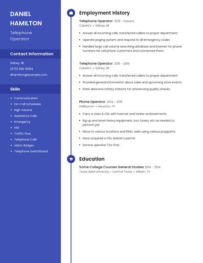 Resume example 5