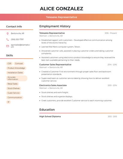 Resume example 3