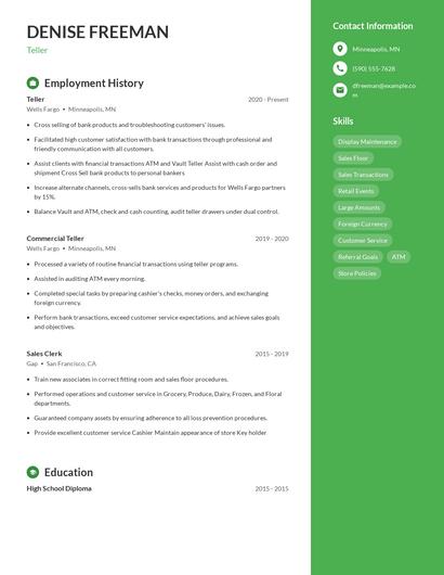 Resume example 4
