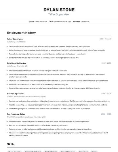 Resume example 2