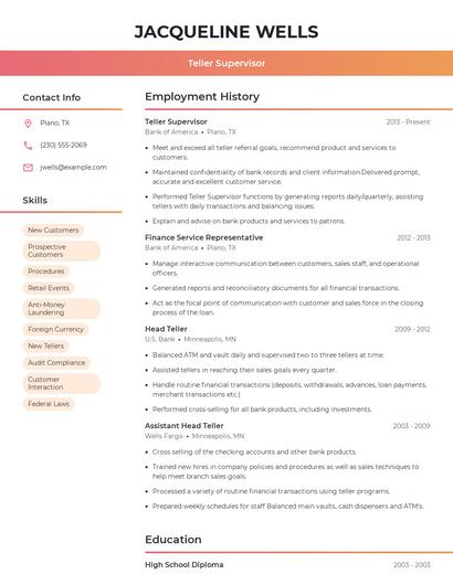 Resume example 3