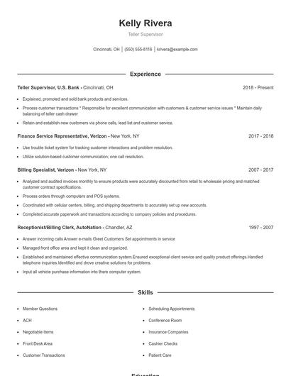 Resume example 1