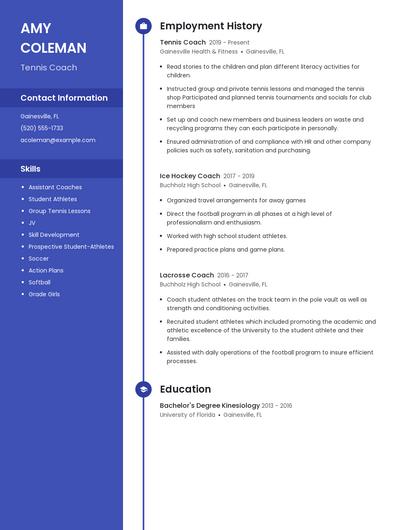Resume example 5