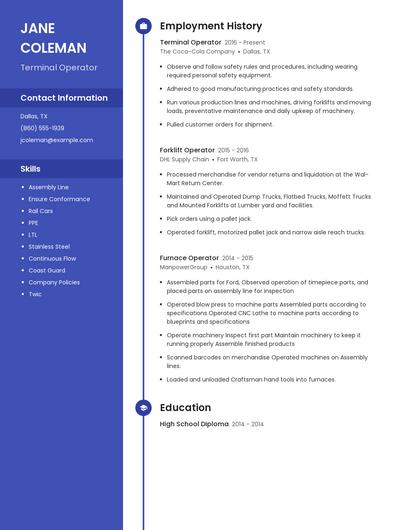 Resume example 5
