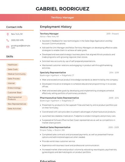 Resume example 3