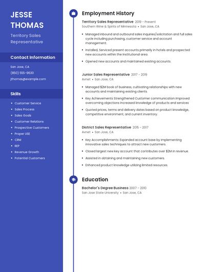 Resume example 5