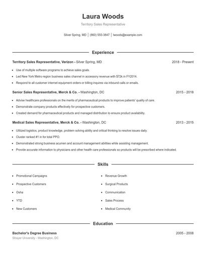 Resume example 1
