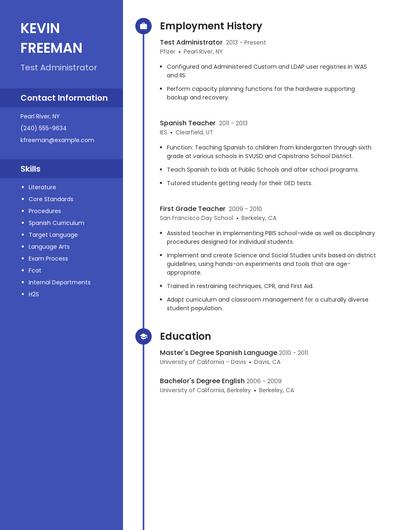 Resume example 5