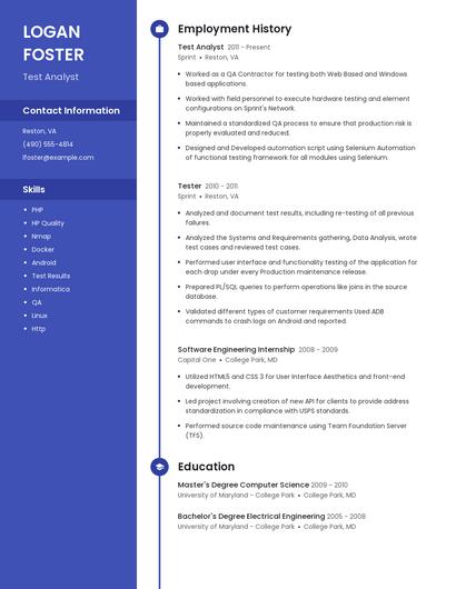 Resume example 4