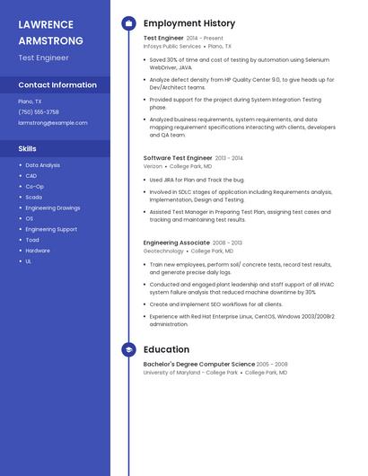 Resume example 5