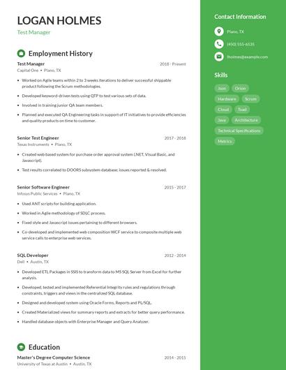 Resume example 4