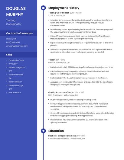 Resume example 5