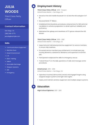 Resume example 5