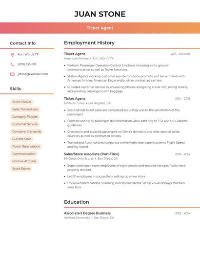 Resume example 3