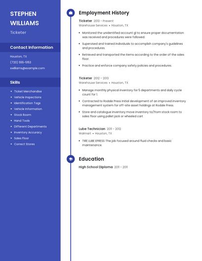 Ticketer Resume