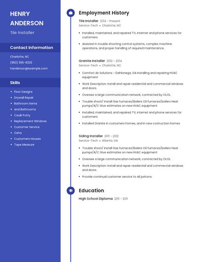 Resume example 5