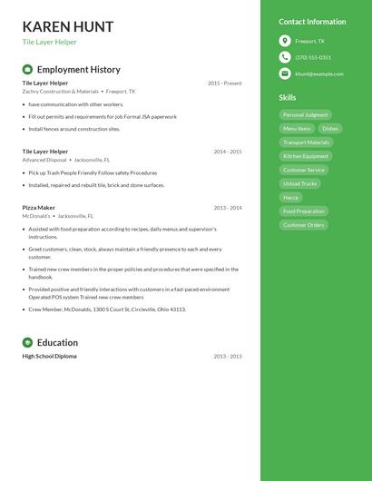 Tile Layer Helper Resume