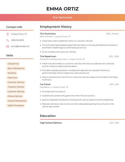 Resume example 3