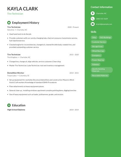 Resume example 4
