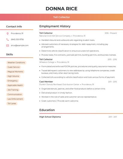 Resume example 3