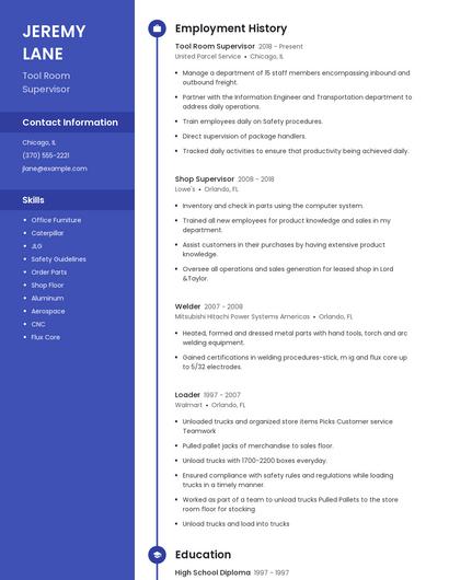 Resume example 5