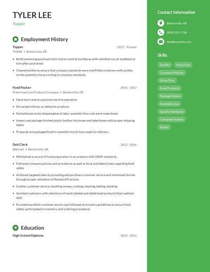 Topper Resume