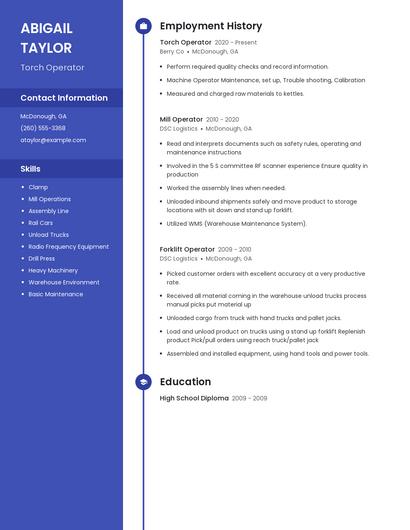 Torch Operator Resume