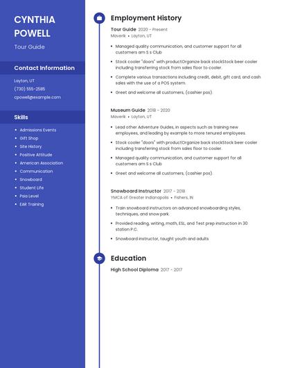 Resume example 5