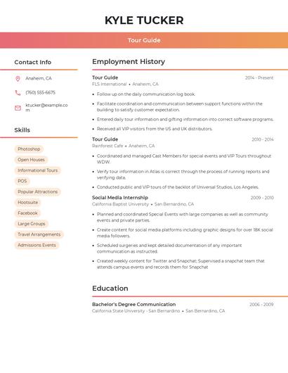 Resume example 3