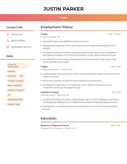 Resume example 3