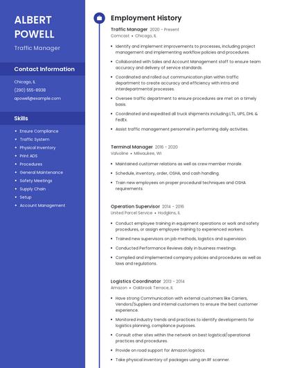 Resume example 4