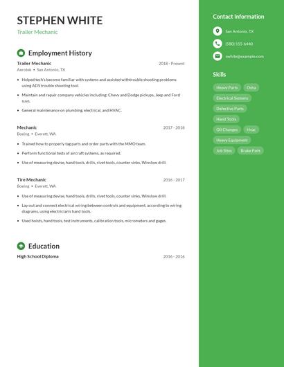 Resume example 4