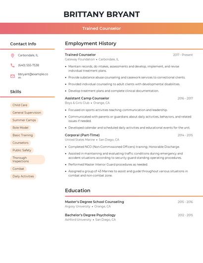 Resume example 3