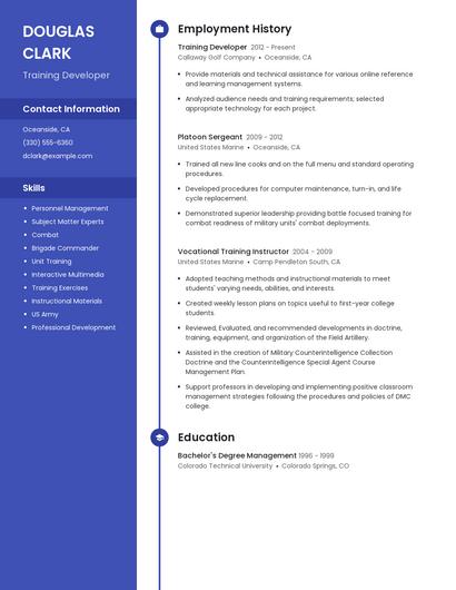 Resume example 5