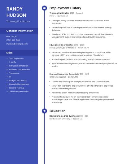 Resume example 4