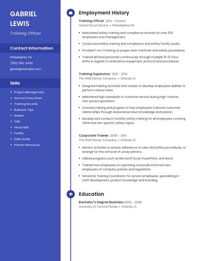 Resume example 4