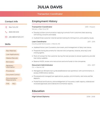 Resume example 3