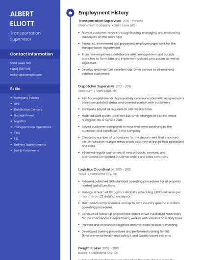 Resume example 4