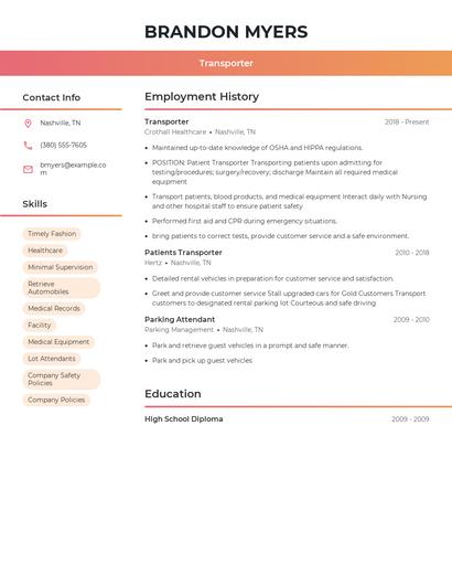 Resume example 3