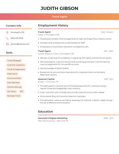 Resume example 3