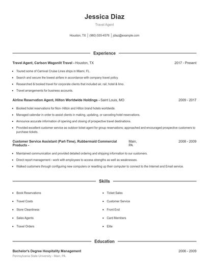 Resume example 1