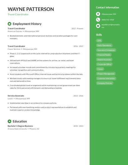 Resume example 5