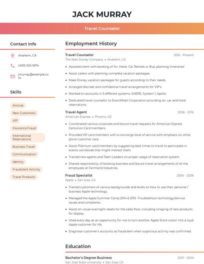 Resume example 3